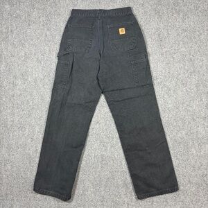 Carhartt B11 BLK Pants Mens 30x32 Black Original Loose Fit Workwear Cotton 0214